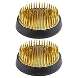 HEALLILY 2pcs Round Flower Arrangers Frog Flower Fixed Tools Japanese Flower Holder Floral Arrangement Pin Holder for DIY Flower Craft
