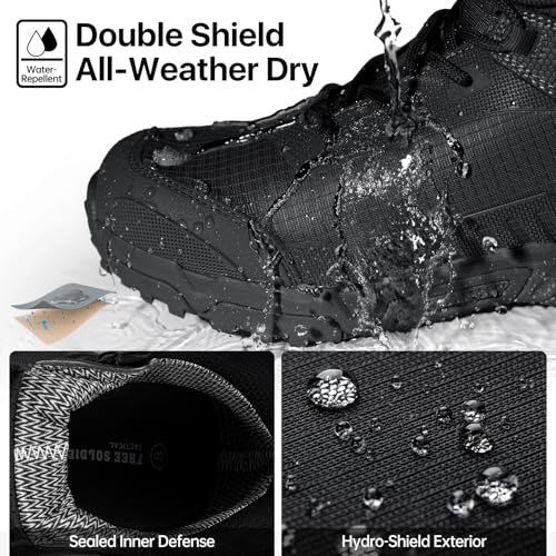 free soldier men39s waterproof tactical work boots lightweight comfortable combat hiking boots