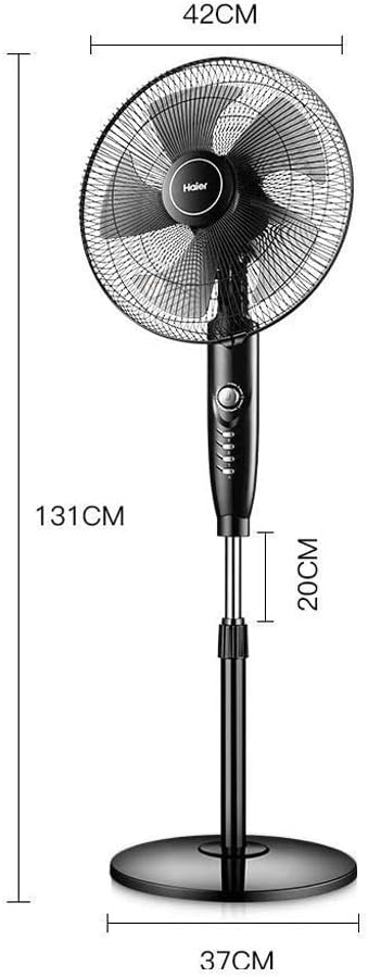 Performance Adjustable Pedestal Fan, Black - Features Oscillating Movement Tilt-back(Onecolor)