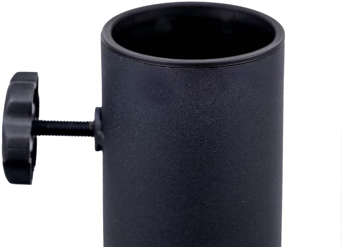 FiberBuilt Round Concrete Umbrella Base - Black