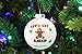 Tree Buddees Gingerbread Man Get Baked Funny Glass Christmas Ornament