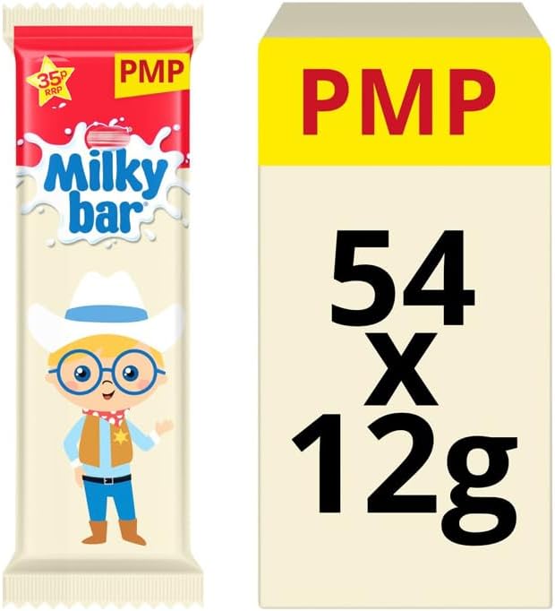 VIMIX Milky bars White Chocolate Bars 54 x 12g Full Box 25p (54 Bars)