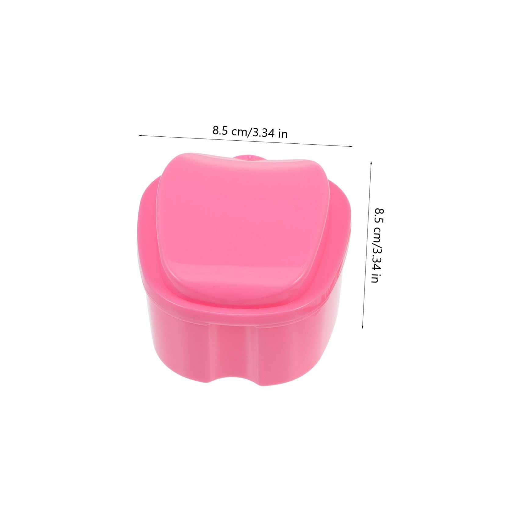 Gogogmee Holder Storage Box Kit Cleaning Brush for Home Use Portable Mini Dentures Box