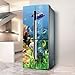 Fridge Wraps Kitchen Fridge Covers - Full Doors, Wall Stickers for Kitchen Decal, Ocean Museum Fish Dolphin