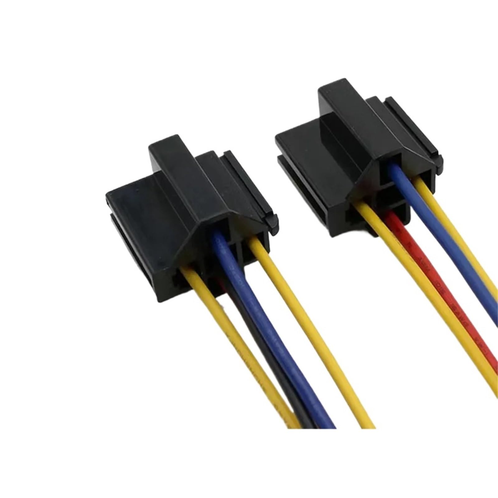 Relé automotriz Impermeable de 12 V, 24 V, 4 Pines, 5 Pines, 4 Pines, 5 Pines, 40 A, con Terminal de Cobre Rojo y Negro, con zócalo de relé.(24V 5P)