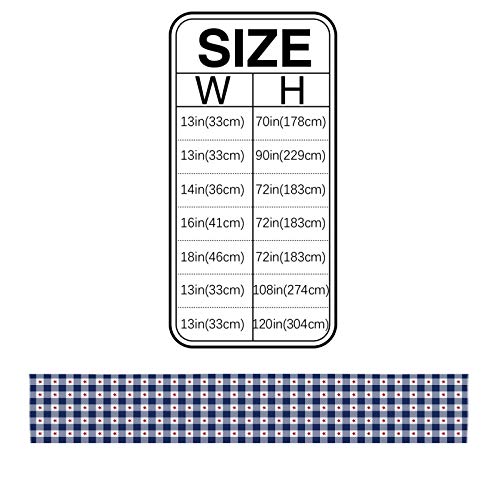 Artshowing Independence Day 4Th Of July Decorative Table Runner 13X36Inch, Linen Textured Table Runner For Kitchen Dining Wedding Party And Home Decor, Patriotic American Red Star Lattice #TOP4