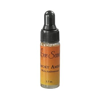 Pheromone Oils, Pheromone Oil with AndrosteNOL, Body Oil Perfume for Women and Men, Long-Lasting Fragrance Body Oil Smokey Amber, 3.7 ml