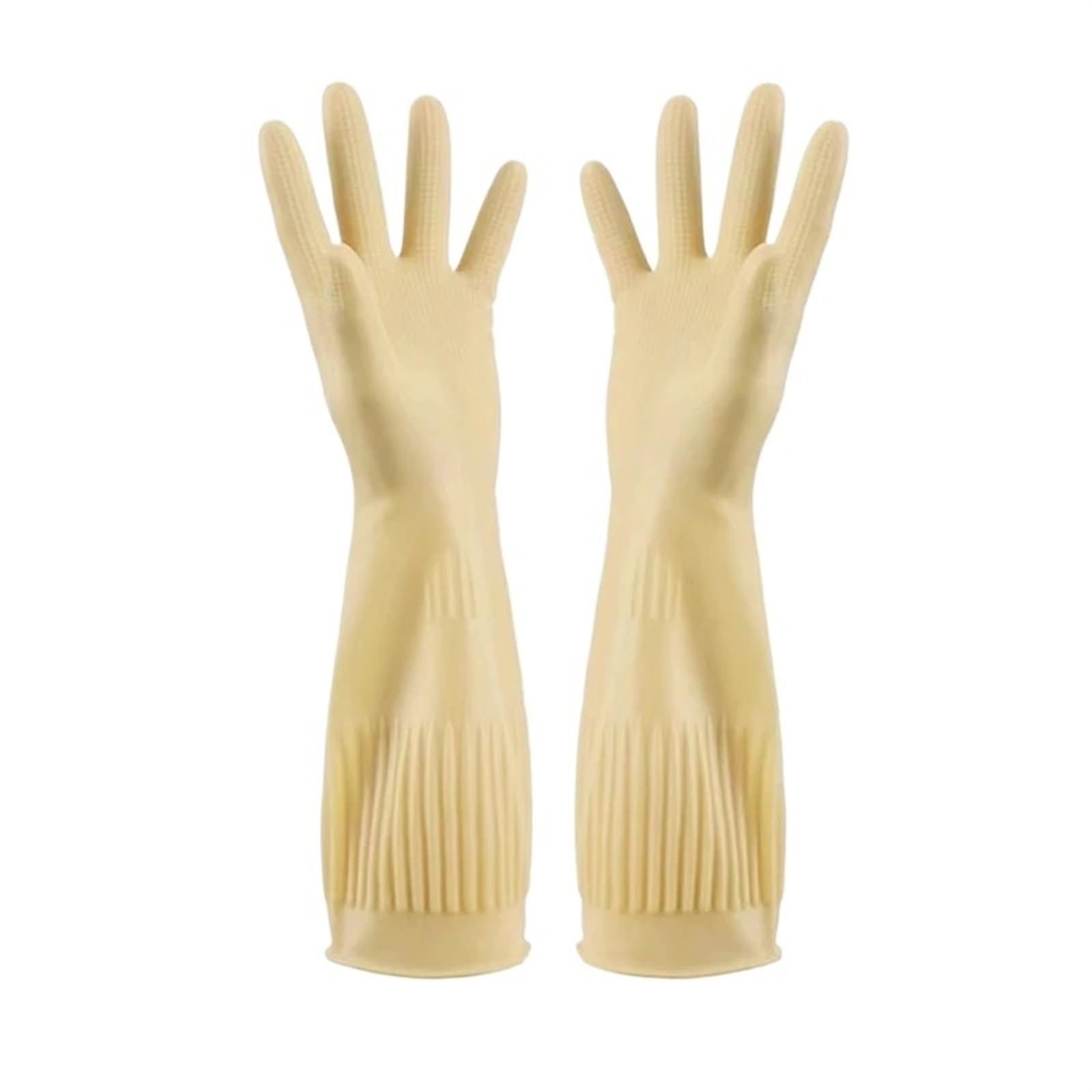 saubere Handschuhe, Verlängerte, wasserdichte Spül- und Arbeitshandschuhe(38cm Yellow)