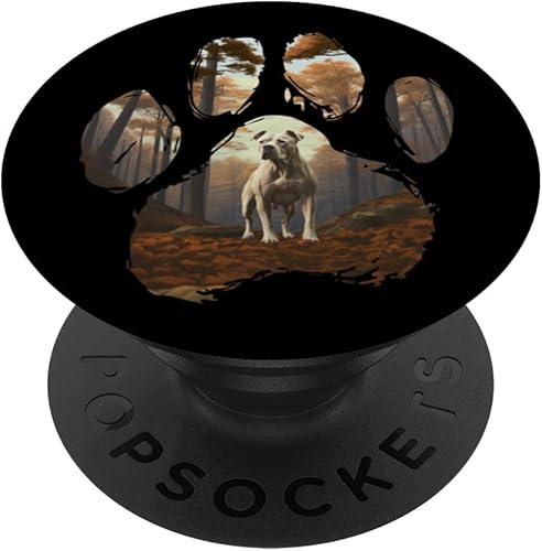 Miniatura 1 de Dogo Argentino Mountain Paw Design Dog Mom Dad PopSockets Standard PopGrip