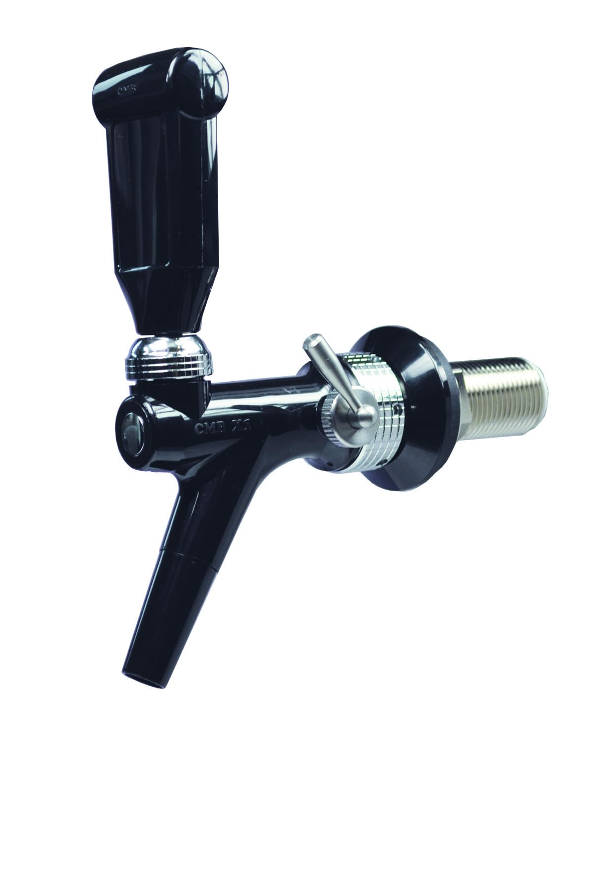 Kompensatorschankhahn für Alkoholfrei Getränke Premix Speedy Schwarz Gewinde 55mm
