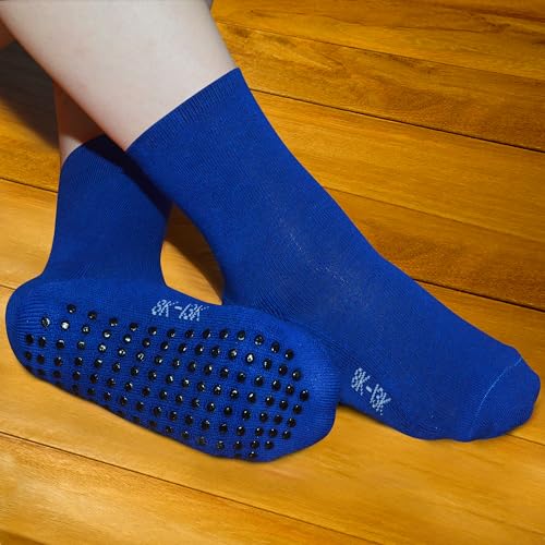 Grip Slipper Socks For Kids(4-16 Years Old) Youth Boys & Girls,Non Slip Anti Skid Sport Athletic Hospital Socks3