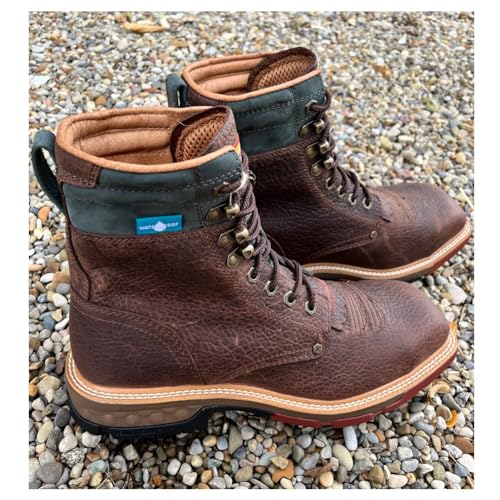 Image of Twisted X mens 8 inch Soft Toe Waterproof Lacer Work Boot