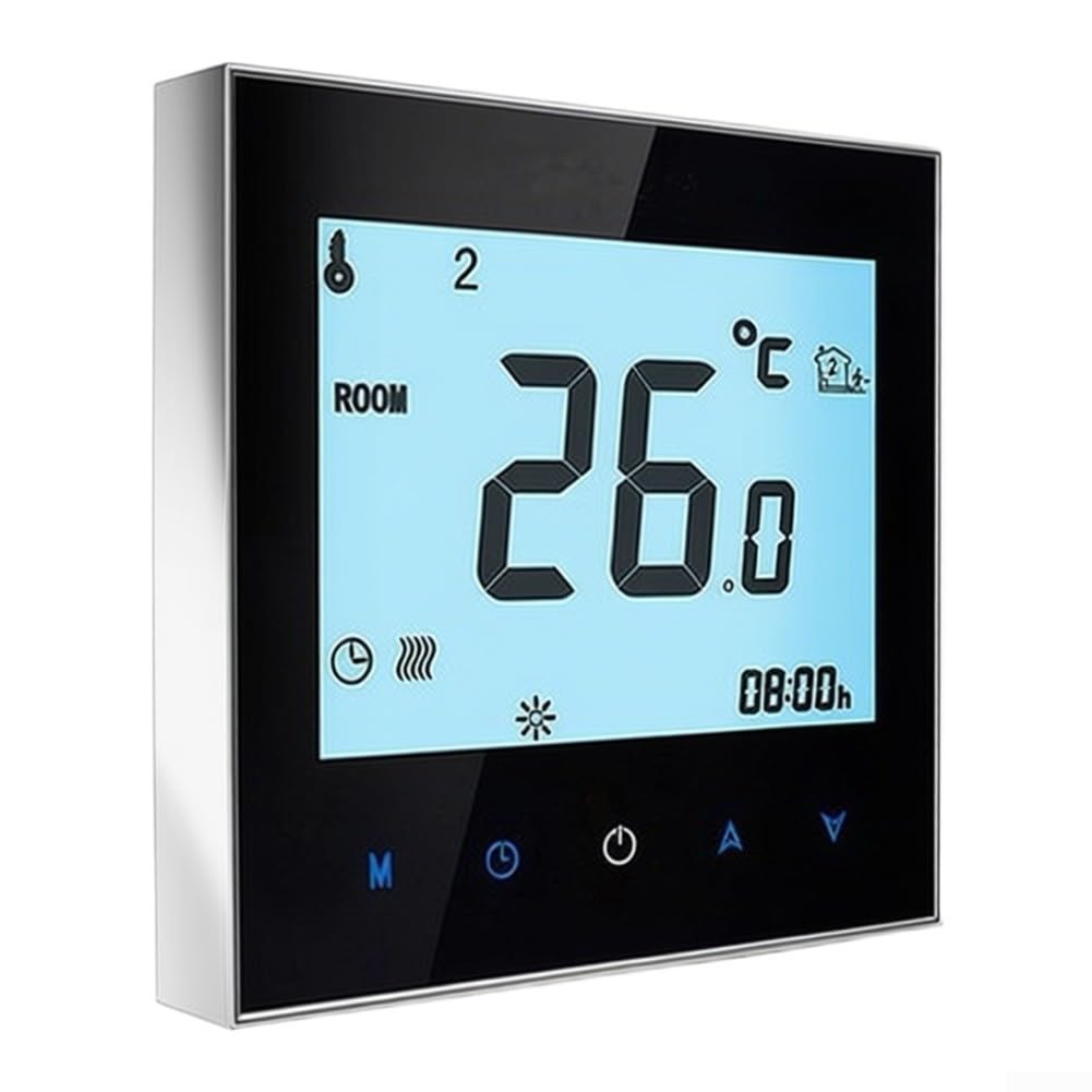 Termostato WiFi Smart per Caldaia Controllo Vocale(Electric-Black)