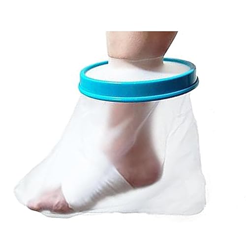 Funda impermeable para piernas para ducha Protector extra grande para pies y piernas, sellado hermético para piernas rotas, tobillos o pies