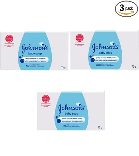 Johnson's Baby Soap (75g) [Pack of 3] -