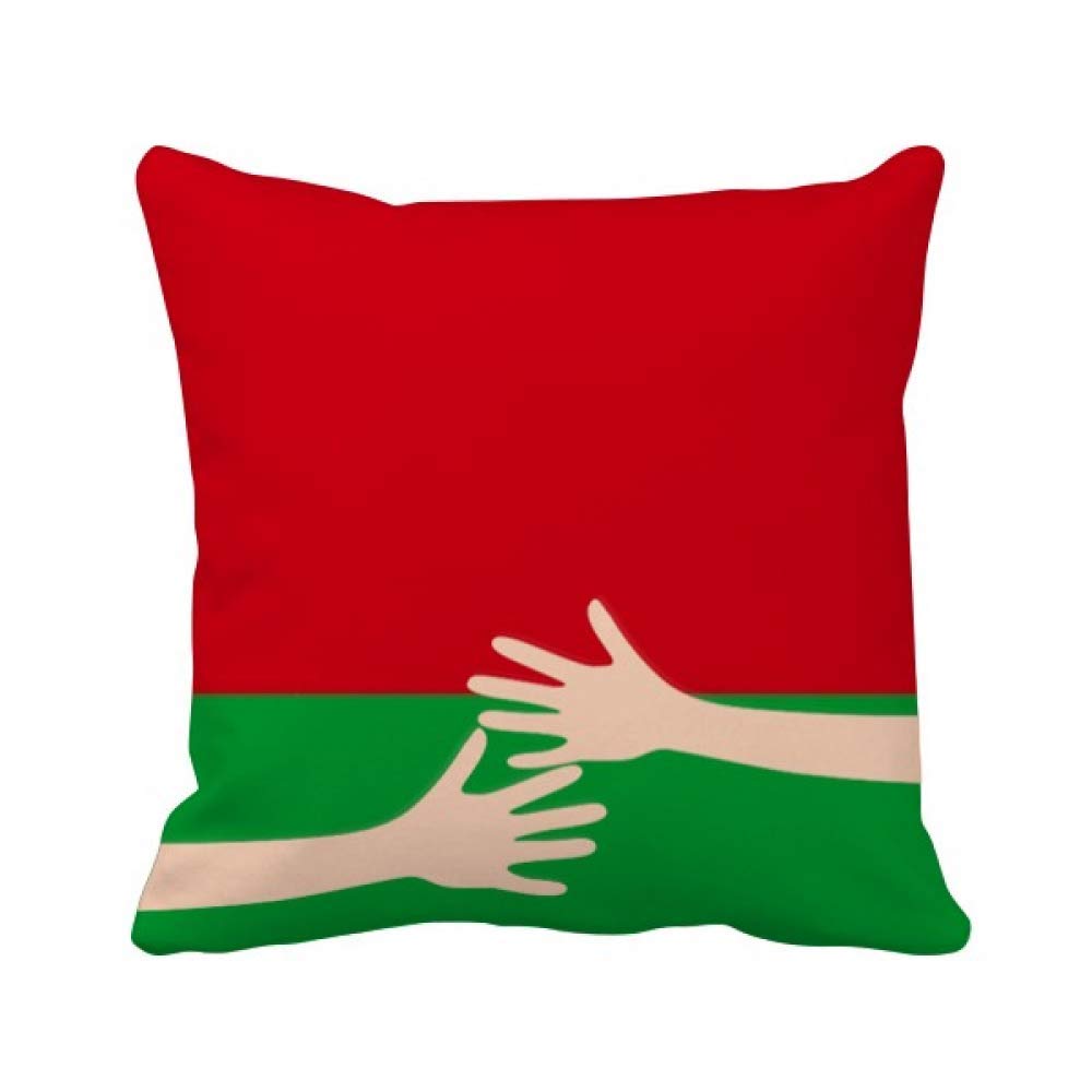 Coussin Bélarus drapeau national motif pays décoration maison