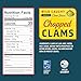 Snow's Wild Caught Chopped Clams Canned, 15 oz Can - Served in Clam Juice - 4g Protein Per Serving - Gluten Free, Keto Friendly, 99% Fat Free
