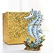 YU FENG Hinged Seahorse Trinket Box Hand-Pasted Rhinestones Crystal Jewelry Storage Box