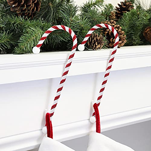 Haute-Decor-Candy-Cane-Stocking-Holder-Classic-2-Pack-Hang-Your-Christmas-Stockings-in-Style-Lightweight-Yet-Holds-Up-to-10-Lbs Haute Decor Candy Cane Stocking Holder Classic 2 Pack Hang Your Christmas Stockings in Style Lightweight Yet Holds Up to 10 Lbs