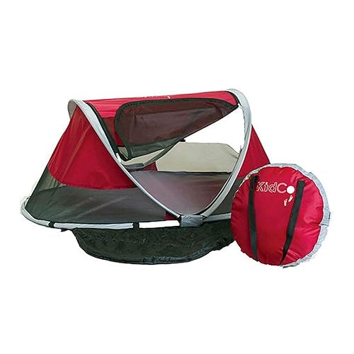 KidCo P3012 Peapod - Cama plegable portátil para niños pequeños, para interiores y exteriores, con ventanas de malla para playa y viajes, arándano