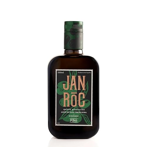 Pons. Janiroc. Aceite de oliva virgen extra orgánico. Jardín varietal. Quinta generación. 16.9fl oz