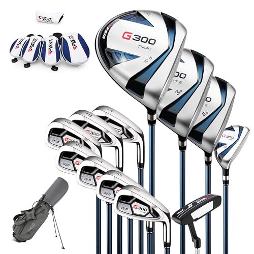 PGM Men's G300 Complete Golf Club Set - Titanium...
