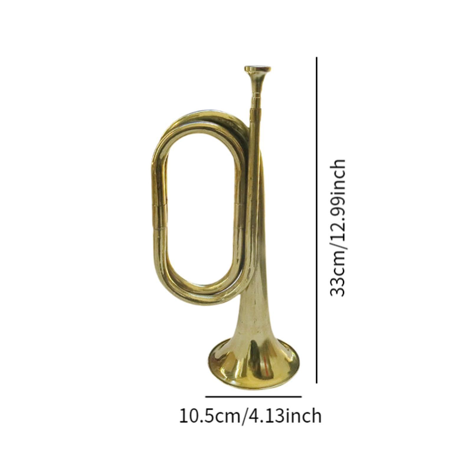 Baoblaze Trompeta para exploración, instrumento musical, mini instrumento de viento metal, para principiantes, banda escolar, estudiantes y