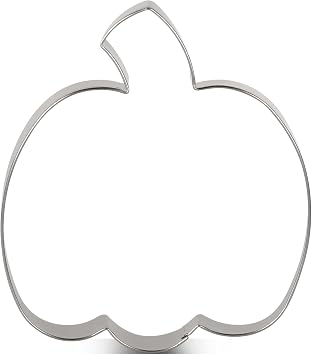 LILIAO Pumpkin Cookie Cutter 4.13" Wide x 4.56" Tall x 1" Deep