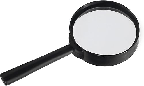 Miniatura 7 de Bettomshin Lupa, 2 lupas de mano, lente redonda de vidrio de 2 pulgadas1.969 in, mango de plástico ergonómico de fácil agarre, para lectura de