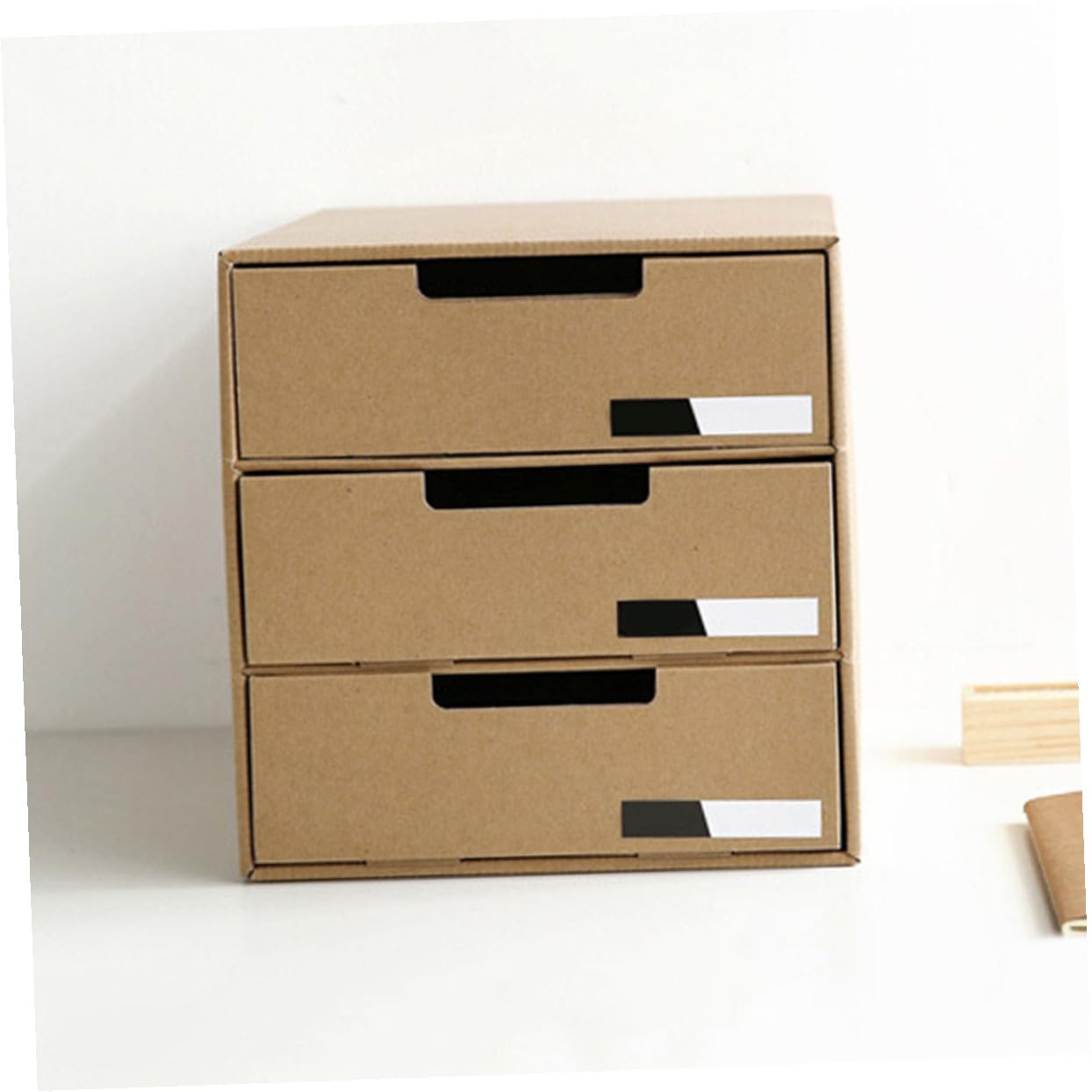 DOITOOL Scatola Stoccaggio Carta per Scrivania Organizer per Cancelleria e Documenti Design Elegante e Portatile per Ufficio e Studio Ottimizza Spazi Piccoli con Etichette Orizzontali