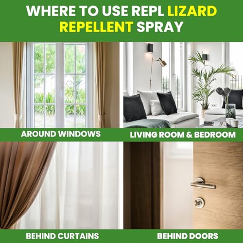 Image of Repl Lizard Repellent Spray(250ml*2) |Powerful Indoor & Outdoor Protection Up to 40 Days |Peppermint Oil Formula |Keeps Lizards Away Naturally |Safe for Kids, Pets & Family |Non-Toxic & Easy to Use (PACK OF 2)