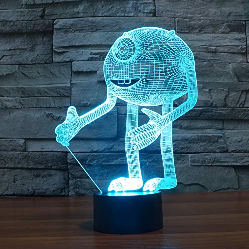 Preisvergleich Produktbild 3D Zyklopen LED Leuchten fernbedienungsleuchten einzigartige Lichteffekte und 3D-Visualisierungseffekte werden zu einem kreativen Geschenk für die Inneneinrichtung