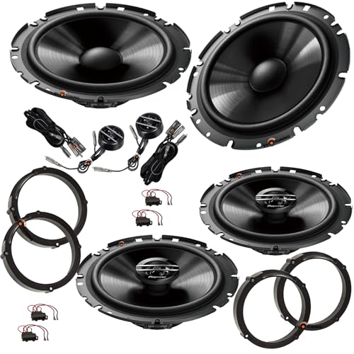 POTENZA E QUALITÀ SONORA Con una potenza nominale di 45W RMS e una potenza di picco di 300W, sia per il TS-G170C che per le TS-G1720F, il sistema offre prestazioni sonore dinamiche e dettagliate. La sensibilità elevata e la risposta in frequenza estesa assicurano una riproduzione accurata su tutto lo spettro audio, garantendo un'esperienza di ascolto coinvolgente.