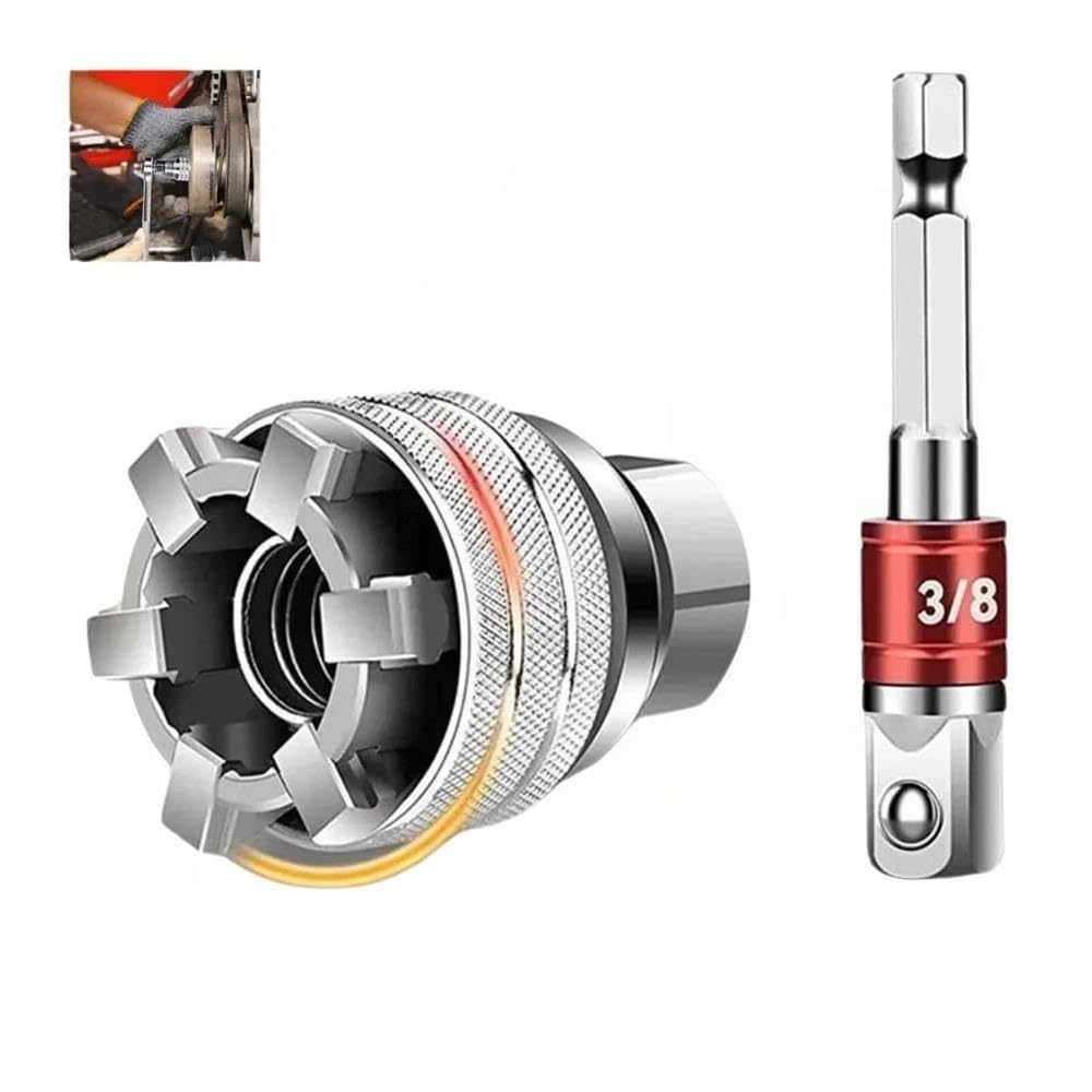 Bigbibi Adattatore a presa esagonale da 3 pezzi da 10-19 mm for riparazione fai da te con chiave elettrica