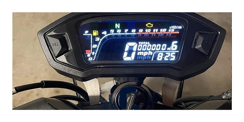 Compteur de Vitesse Digital Moto Compteur De Vitesse Numérique Universel pour Moto, pour Tableau De Bord À Double Compteur De Vitesse Et Odomètre pour GROM CRF250