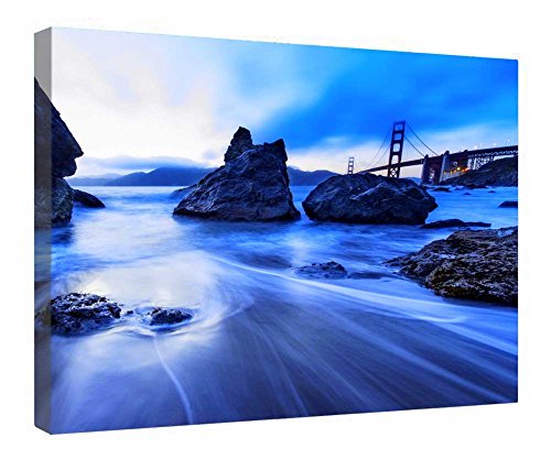 Tableau premium Rocky Shore encadré impression haute définition