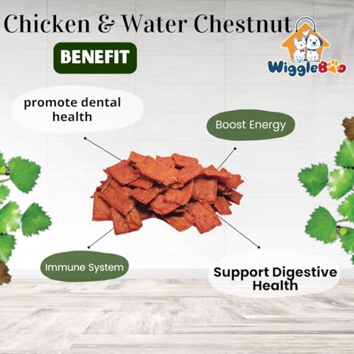 Image of Chicken & Water Chestnut Dog Treat | Protein Rich | Fiber Rich | Crunchy Healthy Snacks | 45g