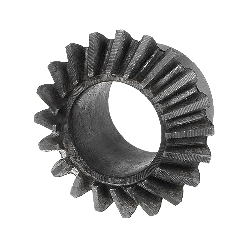Image of HARFINGTON 2pcs Bevel Gear 1M 20 Teeth 16mm Shaft Hole 1:1 Tapered Bevel Pinion Gear 45# Steel 1.5 Module 90 Degree Steering Gear, for Hardware Mechanical Rotation