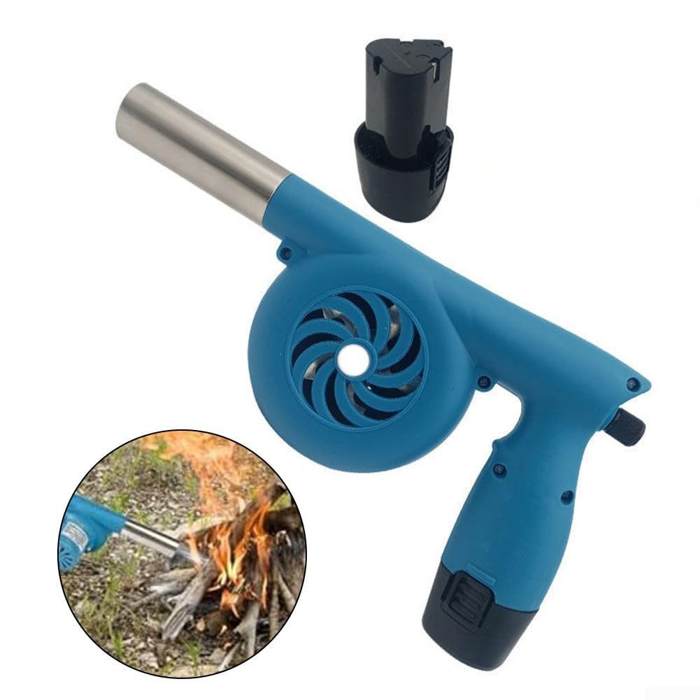 Soffiatore elettrico per esterni, per barbecue, design ergonomico e portatile per una facile manipolazione