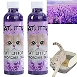 2PCS 250ML Cat Litter Box Deodorant,Odour Deodorizer Freshener,Cat Litter Smell Eliminator,Long Lasting Odour Eliminator for Cat Litter,Plant-Based Odor Eliminator for Cat,Air Freshener#Lavender