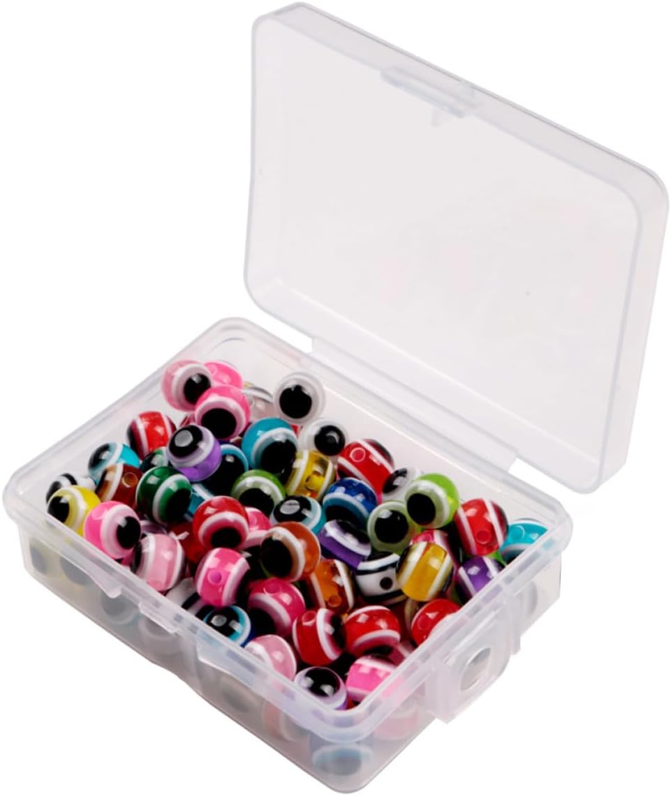 VICASKY 100Pcs Mixed Color Fishing Lure Eyes Lifelike Simulation Fisheye for DIY Tying and Crafts Durable Fishing Accessories for Outdoor Fishing Supplies