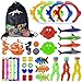 heytech 29 PCS Dive Toys Pool Toys Underwater Swimming Toys Diving Torpedos, Diving Rings, Diving Gems, Diving Sticks, Diving Fish, Puffer Fish with Under Water Treasures Gift Set Bundle