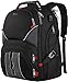 Extra Large Travel Backpack for Men, Durable Travel Laptop Backpack with USB Charging Port, TSA Friendly College Backpack for Women Men, Big Student Computer Bookbag for 17 Inch Laptop, Black