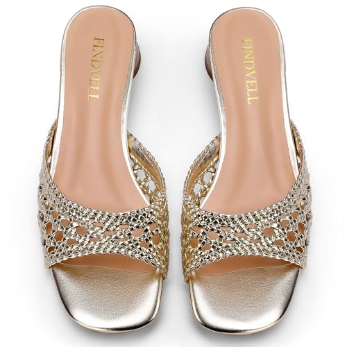 Women's Low Heels Sandals Braided Mule Chunky Block Heeled Slides Square Open toe Slip On Mules Fashion Heels4