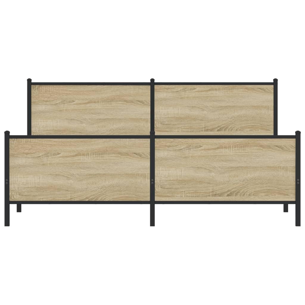 Metallo Rovere Sonoma Rinforzato Antiruggine Giroletto 180x200 cm