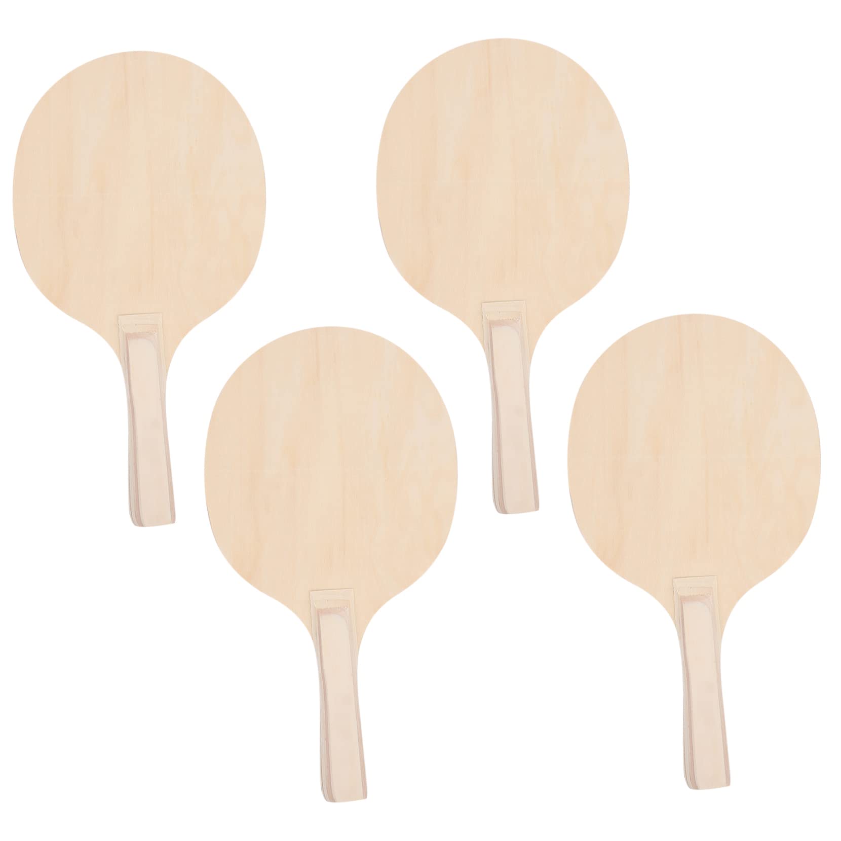 Toyvian 4pezzi Racchette da Badminton in Legno Pratiche e Leggere per Uso da Spiaggia e Cortile Marrone Adatte per Giochi Competitivi e attività all Aperto