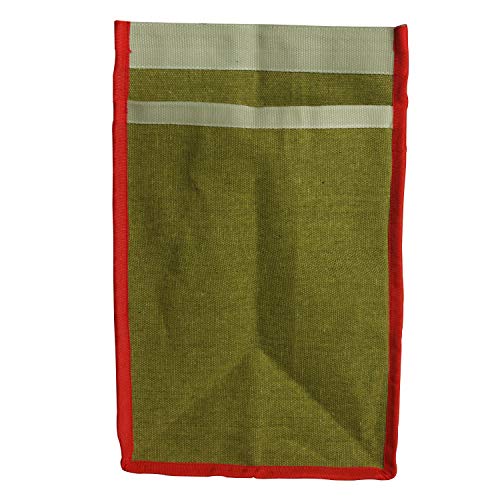 Image of (#B2B21CA L Eco Friendly Reusable Fabric Grocery Vegetable Shopping jhola Bag Heavy Canvas1pc only Large LxWxD 18x11x15 inch