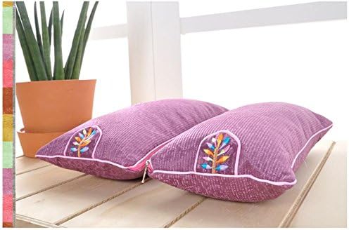 Hansil Retinispora and Buckwheat Pillow, 8 Colors(golden yellow, Water melon, Pink, Purple, Red, Light green, Date, Blue), Korean Pillow (Purple)
