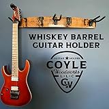 3 Guitar Wall Mount/Guitar Hanger/Triple Guitar Holder Made From Whiskey Barrel Stave
