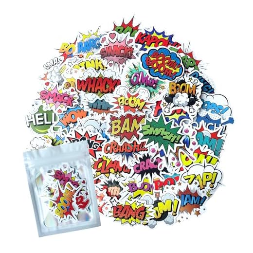 Comic Book Onomatopoeia Sticker Set